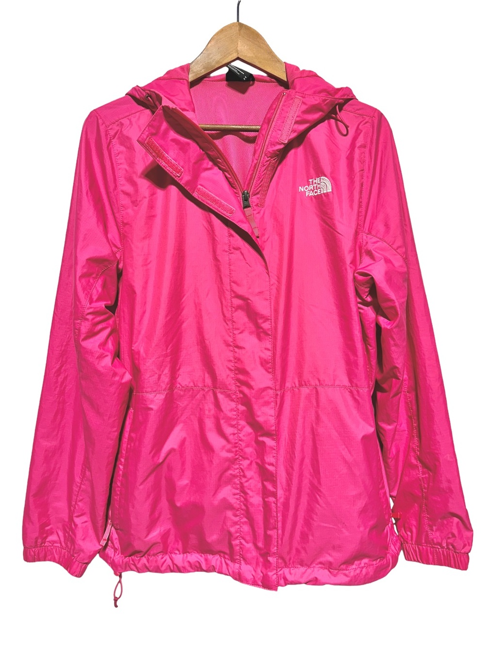 THE NORTH FACE Pink Windbreaker Rain Jacket Hooded Gorpcore Outdoors M